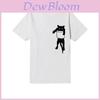 Elegant Women Solid Simple Cat T-shirt With Loose Short Sleeves For Casual Wear