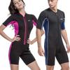 SBART Women's 2mm Short-Sleeve One-Piece Diving Suit