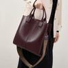 Women's tote bag 2025 new autumn and winter crossbody bag, large-capacity bucket shoulder handbag, genuine leather women's bag