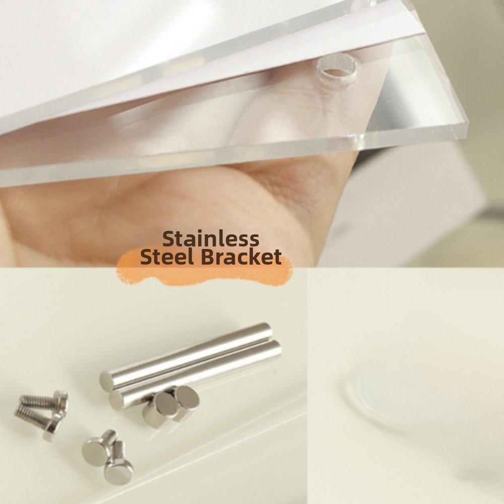 Modern Photocard Display Stand Transparent Poster Display Stand New Picture Frame Desktop
