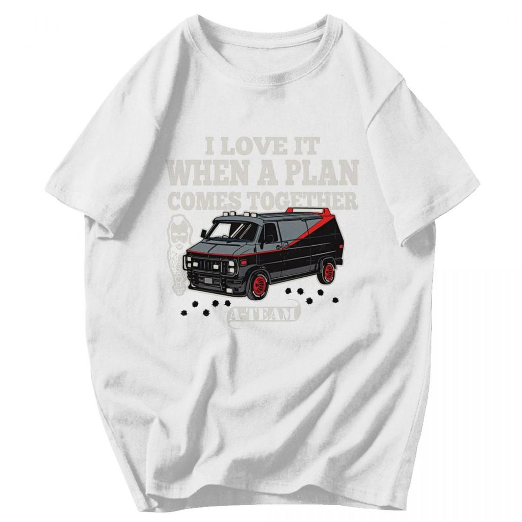 Men T Shirt Mashup TV 80s Hanniba The ATeam Gifts Summer Y2K Graphic Crewneck Unisex Clothes T Shirts