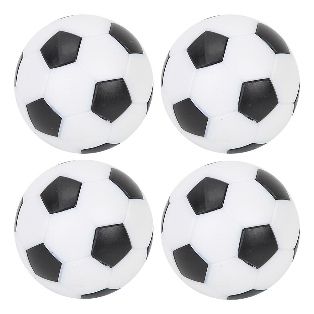 Table Soccer Foot s Replacement Plastic Black and White Soccer (4Pcs)