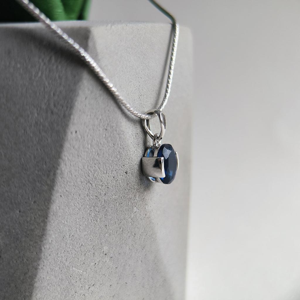 Silberanhänger mit Saphir nano 0,908 ct (2206071)