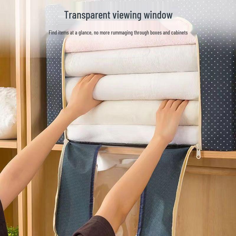 Faltbare Aufbewahrungsbox mit großem Fassungsvermögen aus Oxford-Gewebe mit Stahlrahmen für Kleidung und Steppdecken