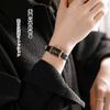 RORIOS Women's Watch, Popular, Lightweight, Square Analog, Japanese Movement, Stylish, Waterproof Quartz Watch with Leather Band, Casual Style,