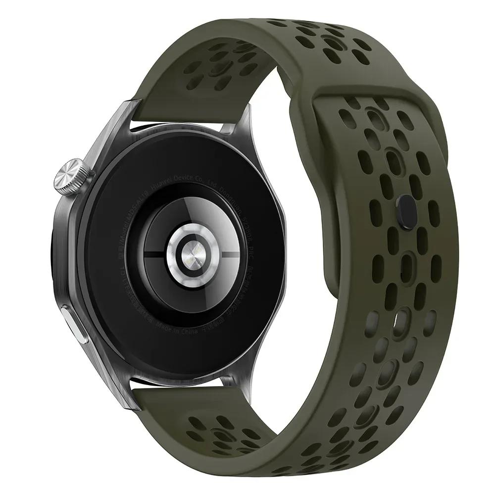 22 mm kvėpuojantis silikoninis dirželis Amazfit Bip 6 5 5 Unity/GTR 2 3 4 sportinei apyrankei Amazfit Stratos/Balance/Cheetah Pro apyrankė