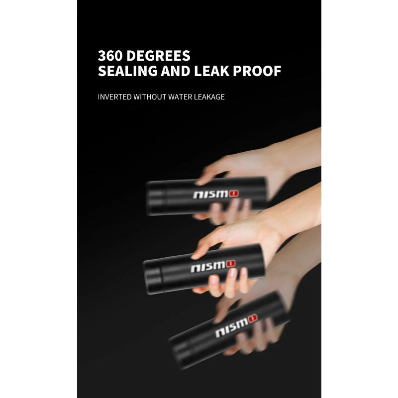 Portable Car Smart Thermos Bottle Temperature Display Cup For Nismo Nissan Gtr K13 T32 370z Juke Jdm Auto Accessories