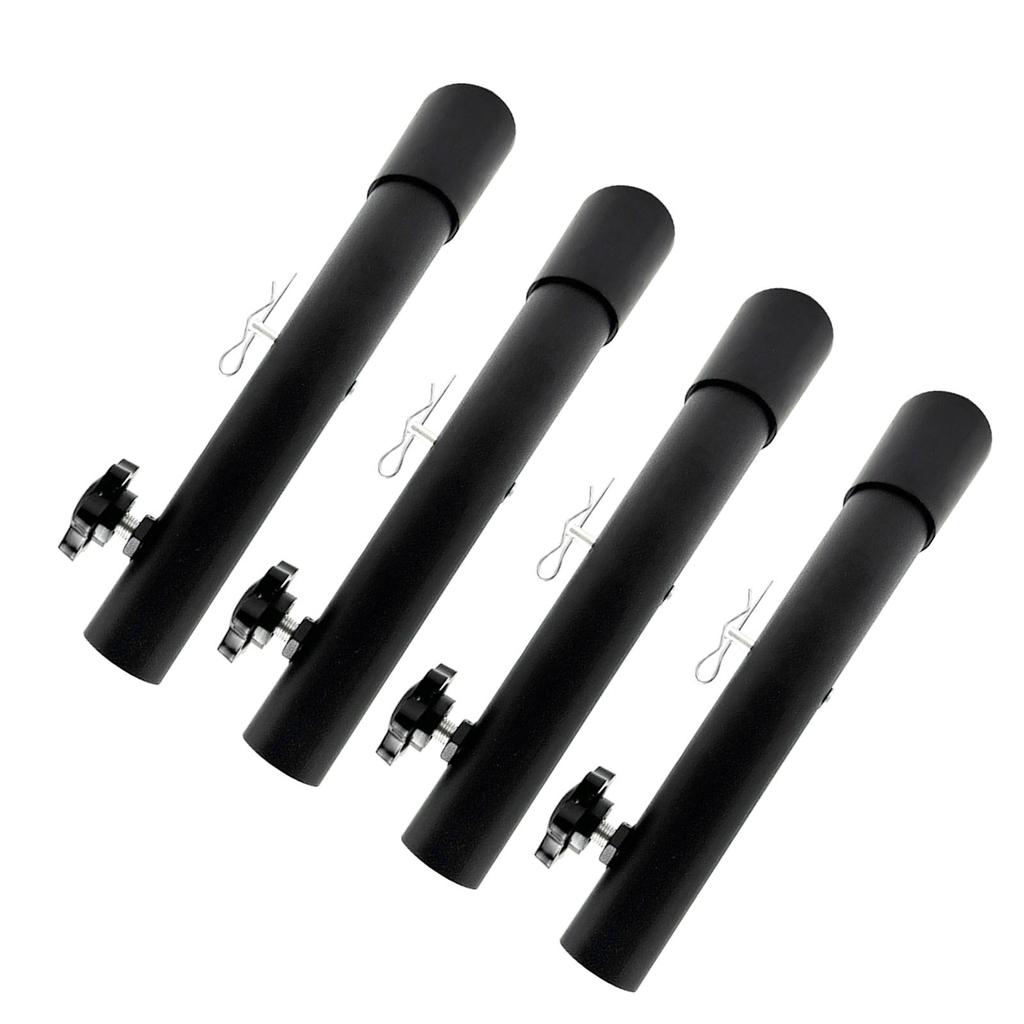 4Pcs Folding Table Risers Extenders Stainless Steel Counter Height Leg Extensions
