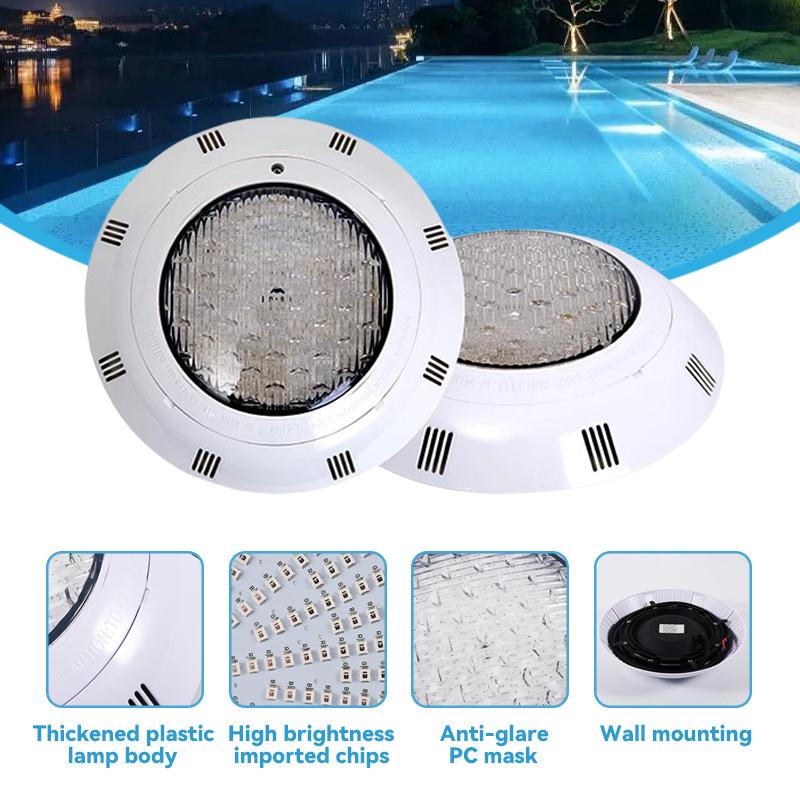 IP68 Waterproof LED Swimming Pool Lights Wall-Mounted Underwater Lights Color Changing RGB Lamp Piscina Lampe 12V Remote Control