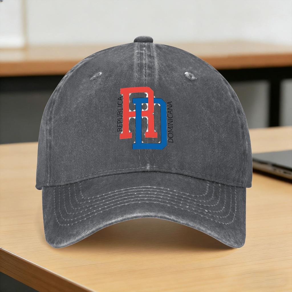 Washed Baseball Cap DRDominican Republic Summer Trucker Hat For UnisexTeens Fashion Outdoor Sport Sun Baseball Caps