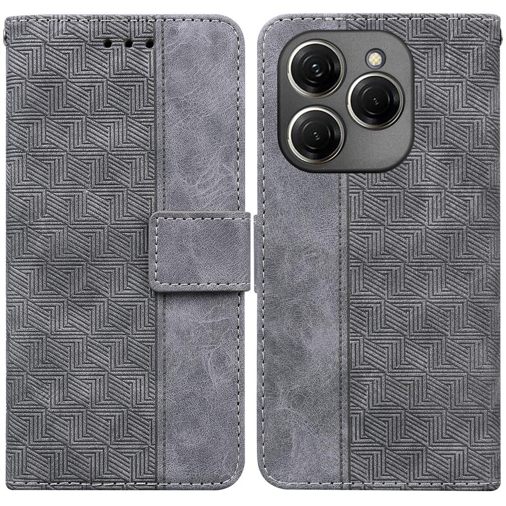 For TECNO Spark 20 Pro Case Geometry Phone Leather Cover with Wallet