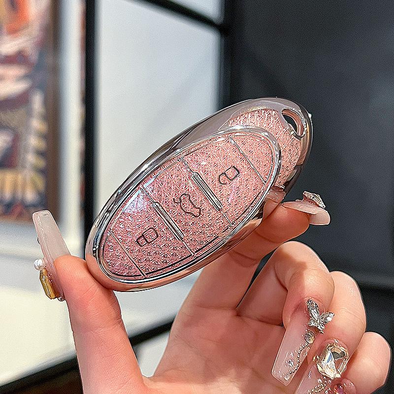 Crystal Style Tpu Car Key Cover Smart Remote Fobs Shell Case Bag For Faw Bestune B70 T99 T77 Pro T55 T33 Accessories