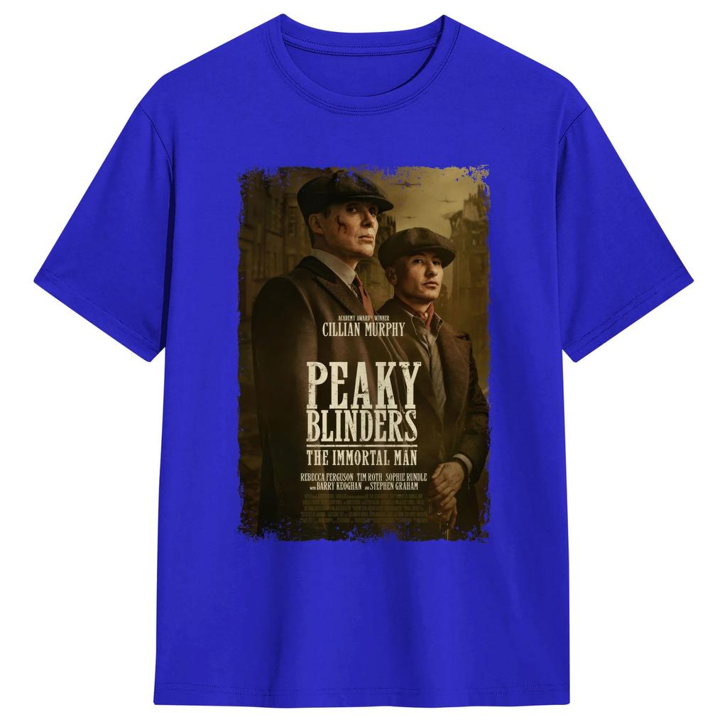 Peaky Blinders The Immortal Unisex TShirt Beach Unisex Pure Cotton O Neck Plus Size Clothing Short Sleeve Y2K Basic Tshirt
