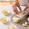 Mini Vegetable Cutter with Handguard Design Stainless Steel Blades 3-in-1 Cutting Slicing Grinding Small Vegetable Dicer