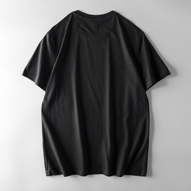 First-Line Big Brand Cut Label T-Shirt Men's Short Sleeve Pure Cotton Embroidery Summer Export Original Tail Single Export Half Sleeve Top T-shirt