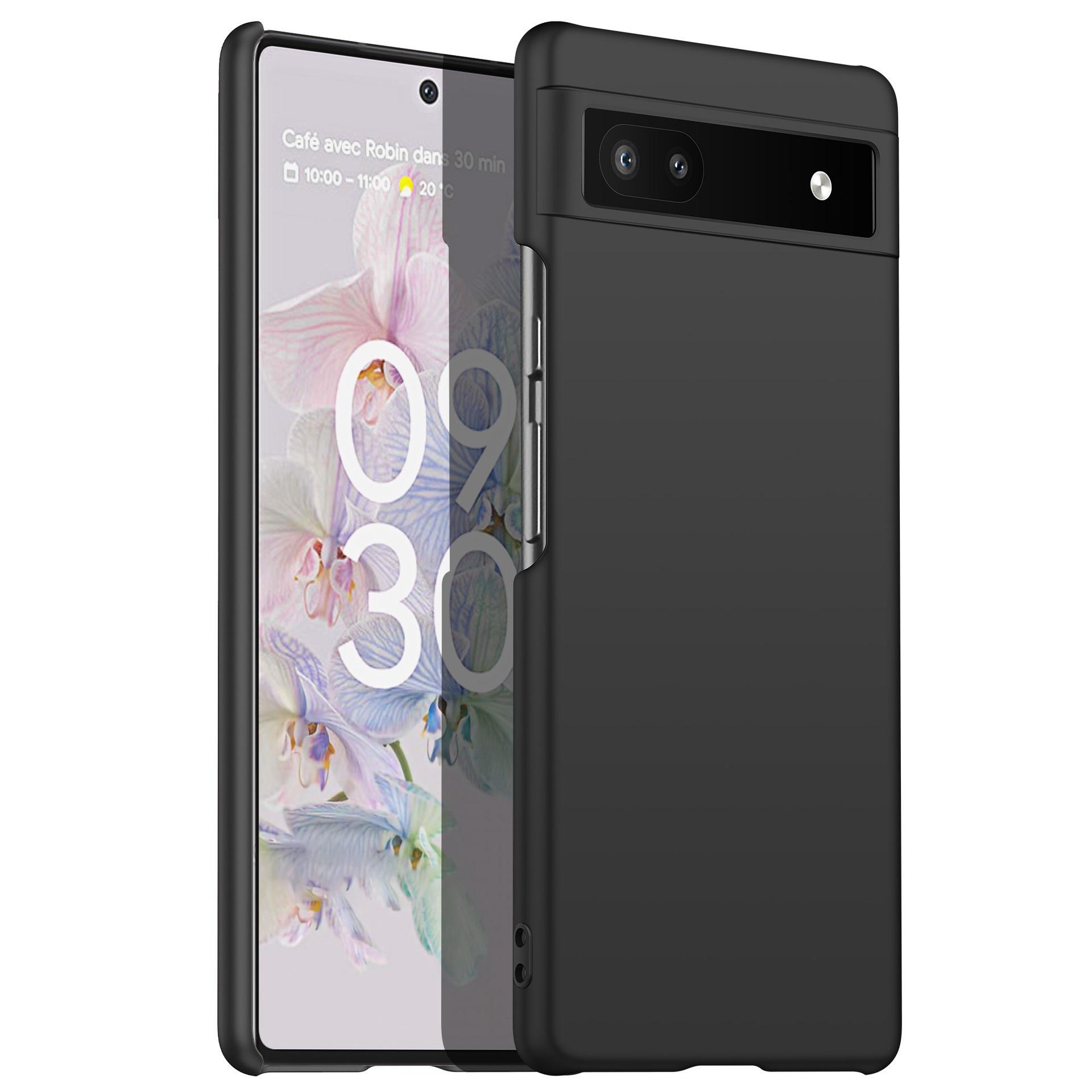 

For Google Pixel 6a Anti-fingerprint Phone Case Hard PC Cell Phone Cover Green