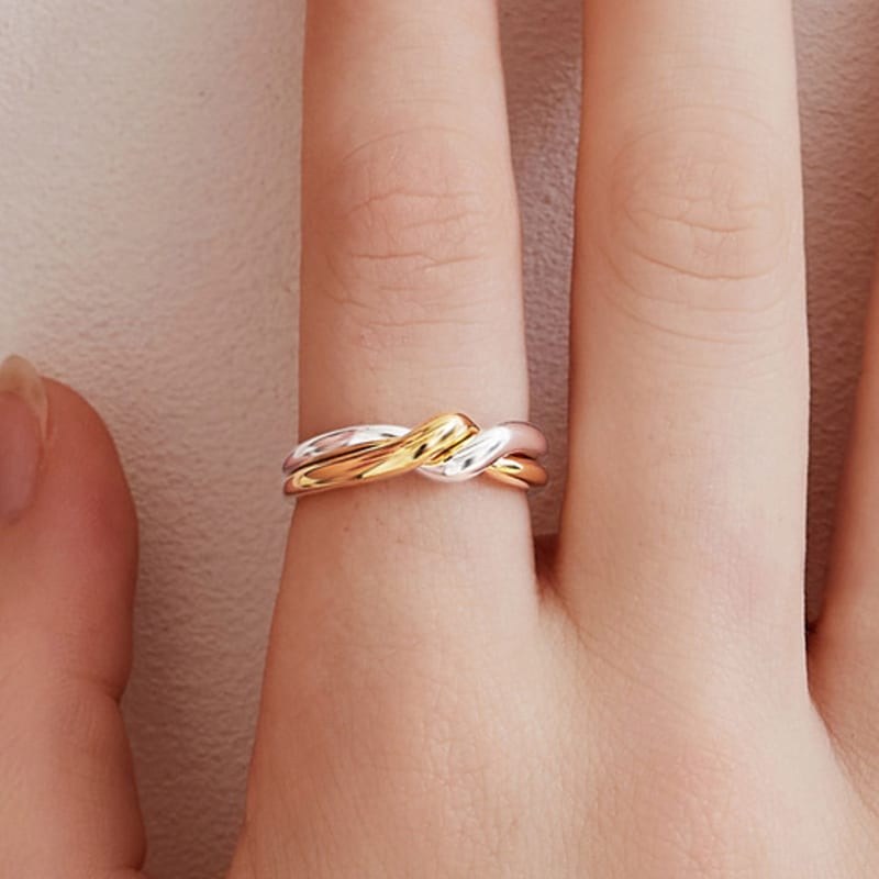 TOU [Silver925] NC016 Twist Combi Ring