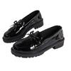 Large Size Loafers Women's Spring and Summer 2025 New Patent Leather Bow Mary Jane Shoes Casual Shoes Women 43