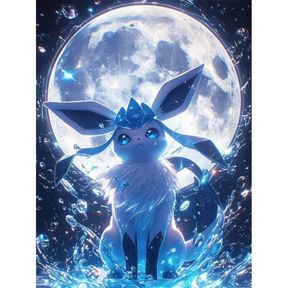 Japanisches Anime Diamant Malset Magischer ElfEevee Gestickter Diamant DIY Mosaik Heimdekoration Kindergeschenk