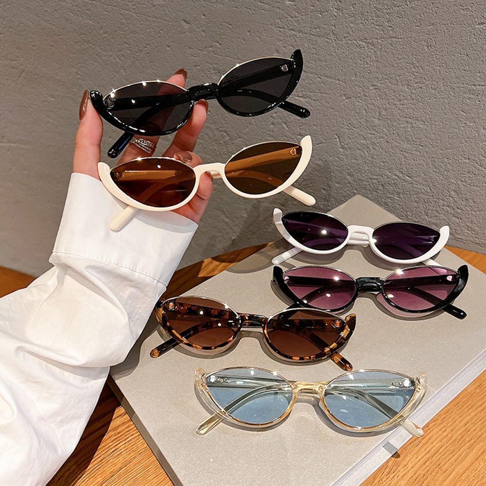 New Small Cat Eye Sunglasses Women Trendy Vintage Composite Shades Eyewear Fashion Luxury Brand Designer Sun Glasses