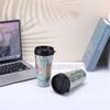 Water Bottle Stainless Steel Coffee Cup Double Layer Plastic Cup Portable Outdoor Car Cup Water Cup Hand Cup Thermos Cup