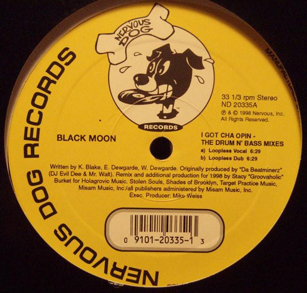 

12-дюймовая пластинка BLACK MOON I Got Cha Opin The Drum N Bass Mi ND20335 Nervous Dog Rec 1998 US Танцевальная Электроника Б/У