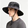 Men's and Women's Big-eaves Bucket Hat Outdoor Sunscreen Anti-splashing Sun Hat Summer Outdoor Hiking Quick-drying Camouflage Hat