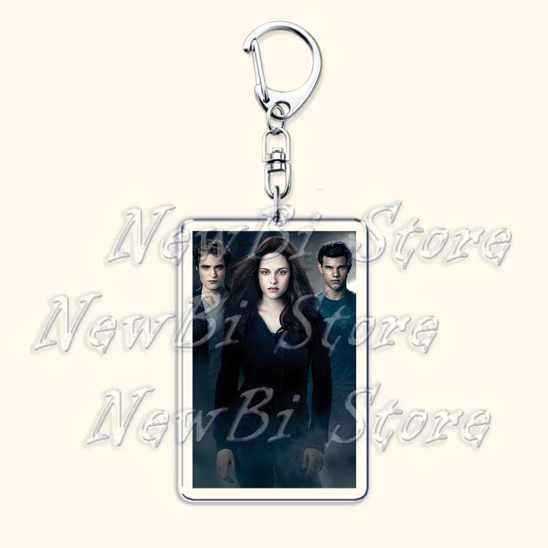 Movie Twilight Vampire Keychain for Accessories Bag Pendant Bella Swan Edward Cullen Eclipse Key Chain Keyring Jewelry Fans Gift