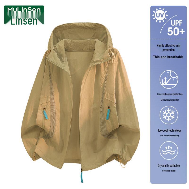 MULINSEN Women s UPF50+ Hooded Sun Protection Jacket L