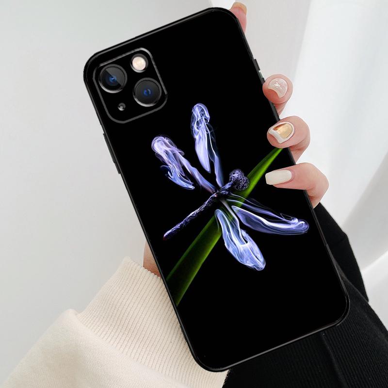 Colorful Dragonfly Phone Case For iPhone 17 Pro Max 14 13 12 11 15 16 Pro Max Mini 15 16 Plus 16e 17 Air Cover