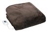 Zepeal Electric Heated Blanket (Single 130×188 Cm), Flannel, Anti-Virus & Deodorizing, Dust-Mite Mode, Washable – Brown (DM-Y421KSL-BR)