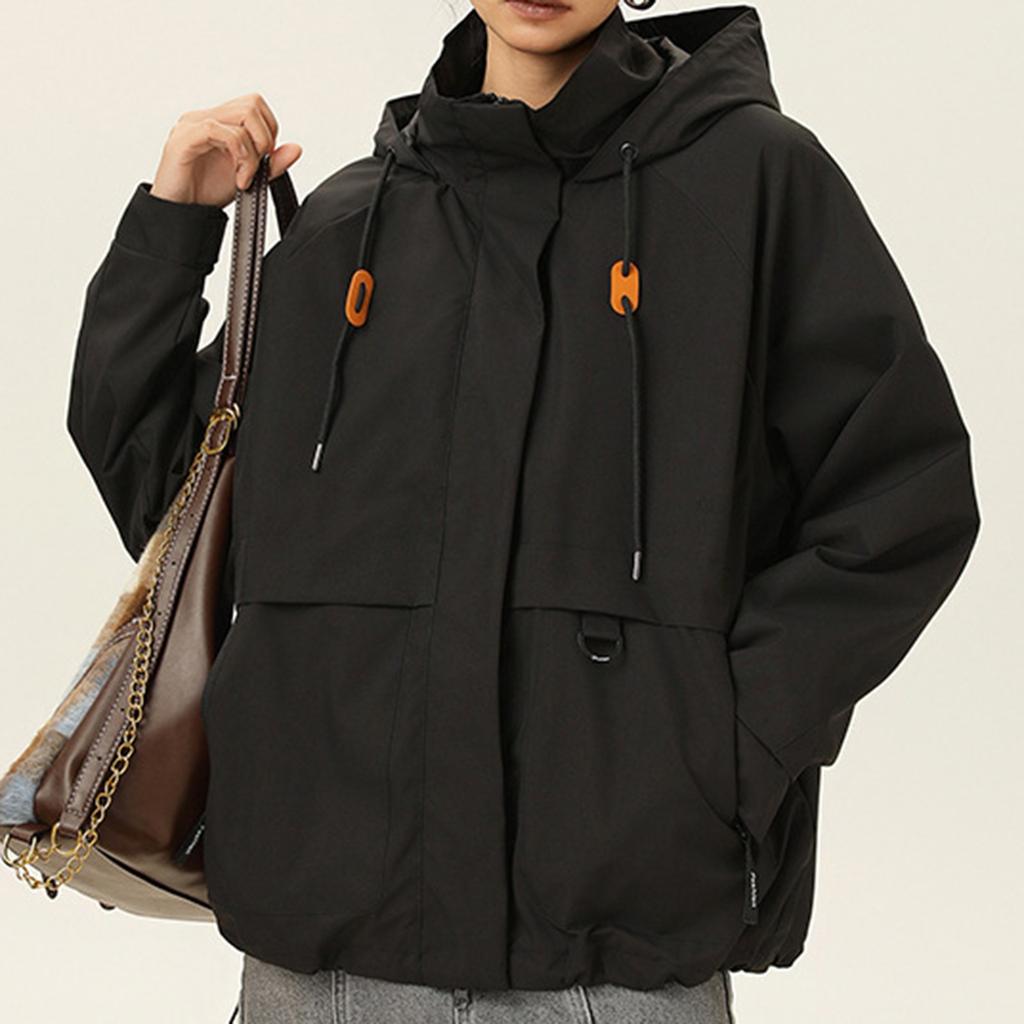 Women's Solid Color Long Sleeved Hooded Outdoor Suit Windproof And Waterproof Thin Jacket  Ehplore