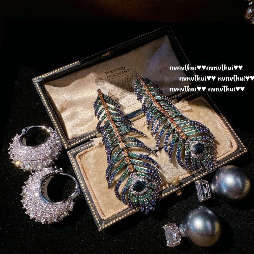 Mermaid Tears Are So Many Hemp Gray Pearl Fat Square Earrings, Starry River, Plated With 18K Gold, And Gypsy Small Bag Earrings.