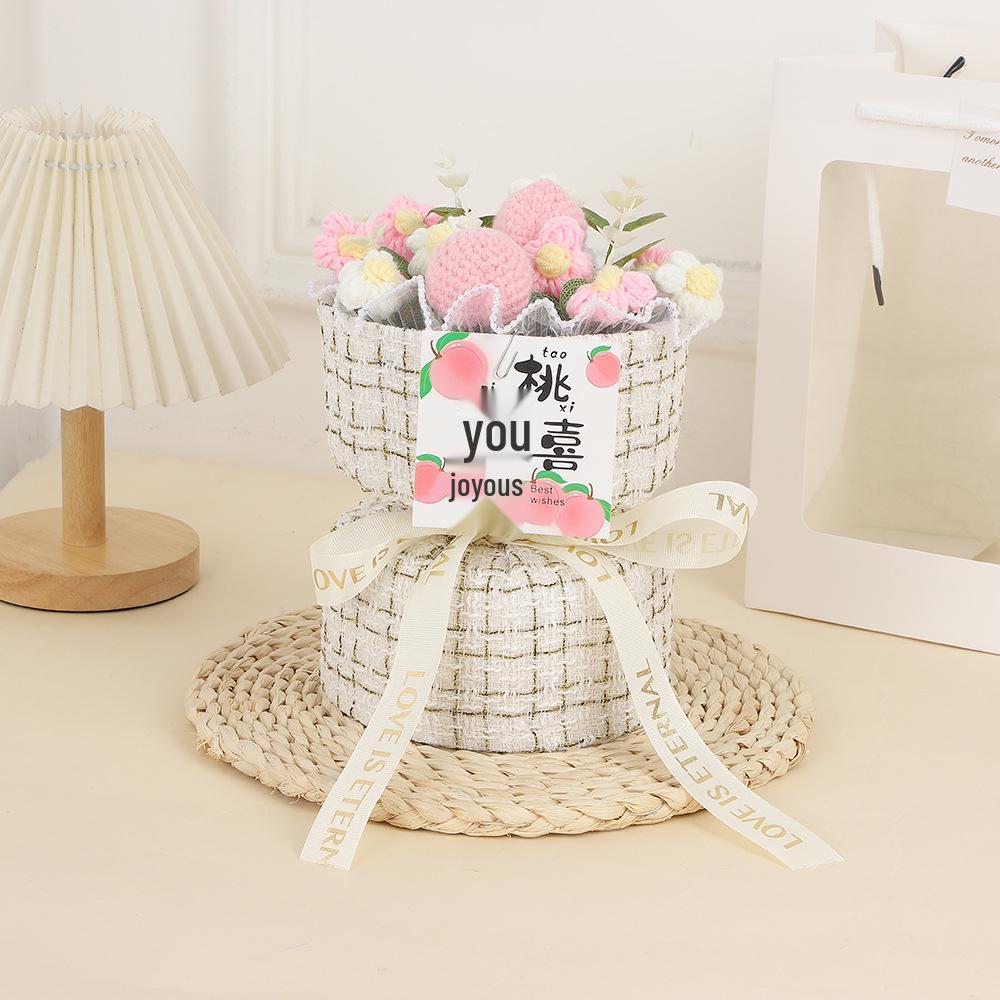 Sunflower Knitted Bouquet: Inspirational Graduation Gift for Gaokao & Zhongkao