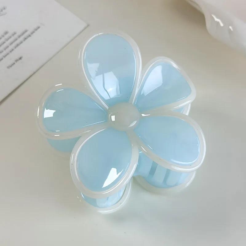 

Кремово-желейный цвет, цветы, заколка-краб для волос, весна/лето, новая заколка для волос для женщин, девушек, элегантные шпильки, крабики, аксессуары для волос