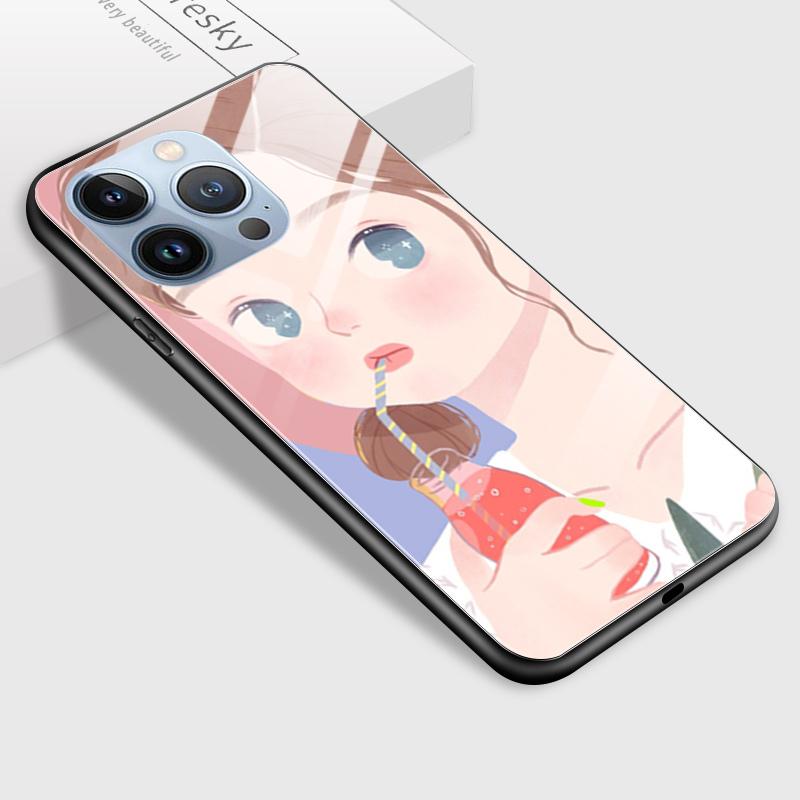 Tempered Glass Phone Case For Samsung A12 A16 A32 A53 S20FE S23 S25 Honor20 X6A 90Lite 9X Huawei Y9Prime2019 P30Lite Soft Edge Shockproof Smooth Shell