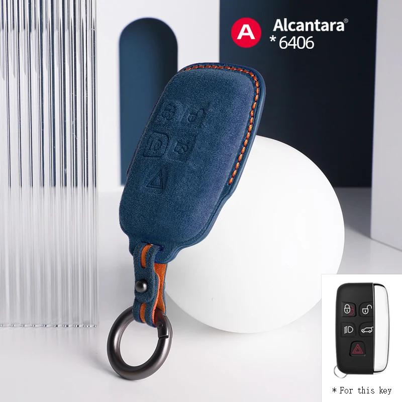 Interior Mouldings For Jaguar XE XF E Pace F Pace A9 A8 A9 X8 XJ XFL XJL Car Key Case Keychain Suede Cover Shell Protector Inter