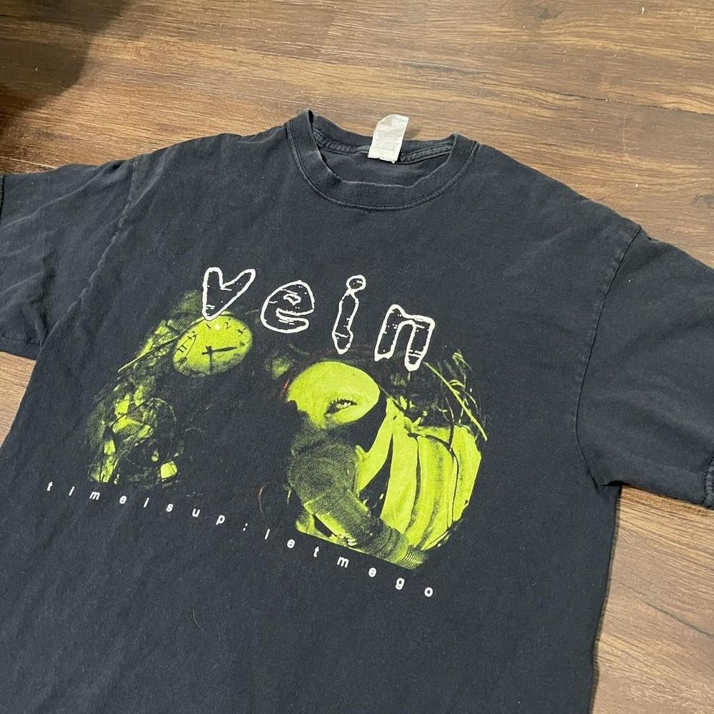 Vein.fm band 90s Retro style Black  Men Women Unisex All Size Unisex T-Shirt L