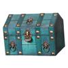 Box Solid Wood with Lock and Key Vintage Design Creative with Hinged Lid Jewelry