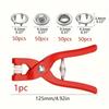 Button Accessories With 1pc Plastic Hand Pliers For Fast And Easy Clothing And Quilt Production
