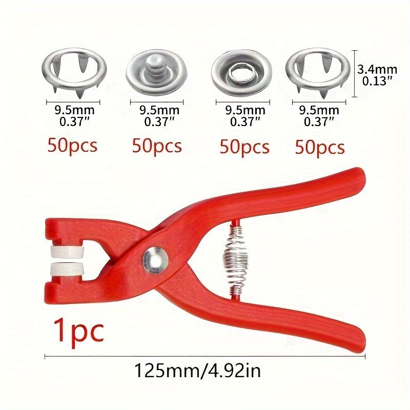 Button Accessories With 1pc Plastic Hand Pliers For Fast And Easy Clothing And Quilt Production
