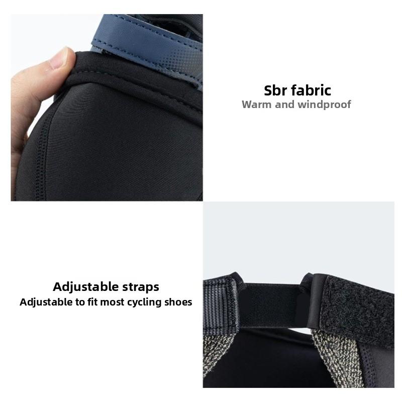 Winter Cycling Shoe Covers Thermal Insulated Windproof Half Overshoe for Road Bike MTB Bicycle Riding Footwear Protection