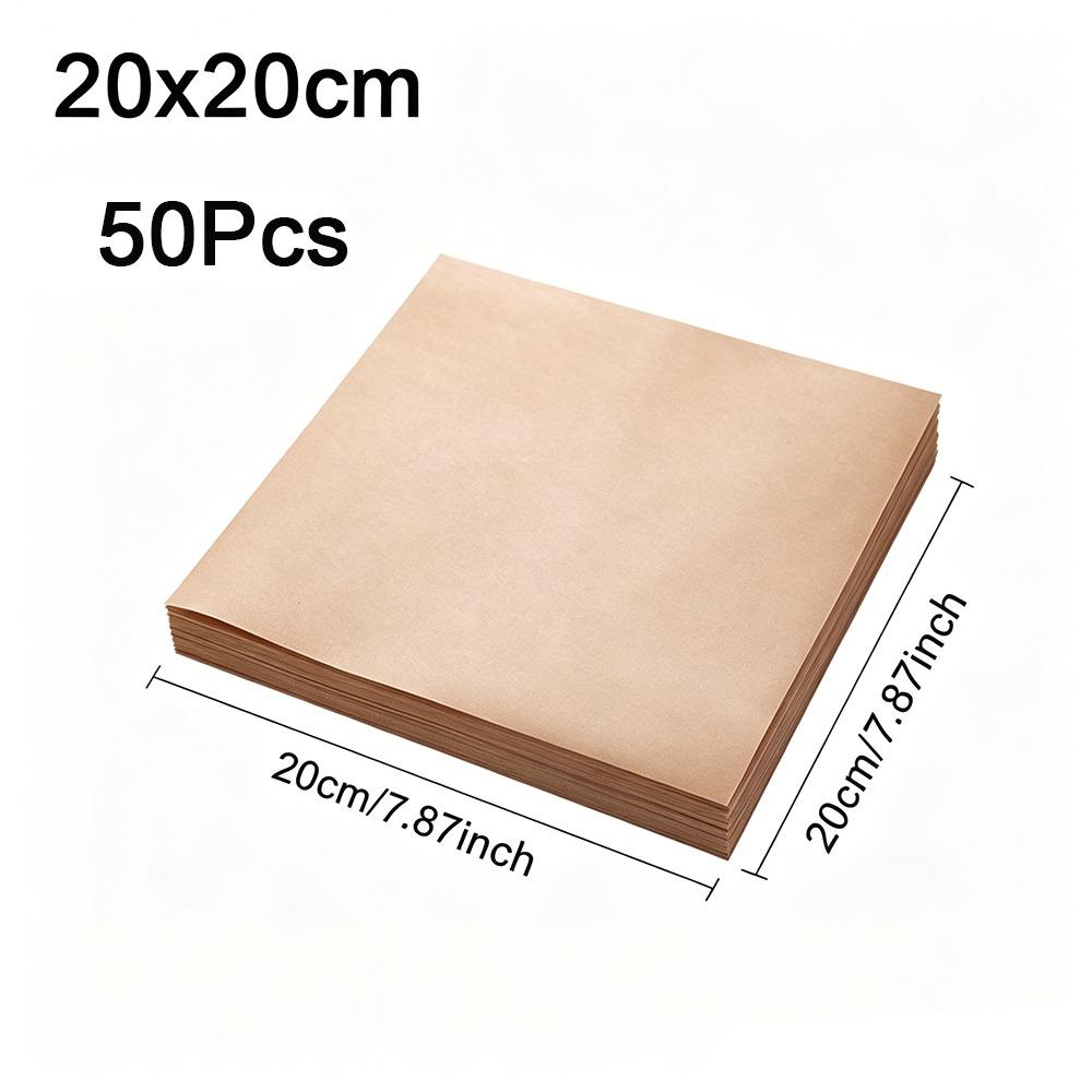 50/100PCS Non-stick Baking Paper Food Grade Baking Sheets New Parchment Paper Sheets Cooking Frying