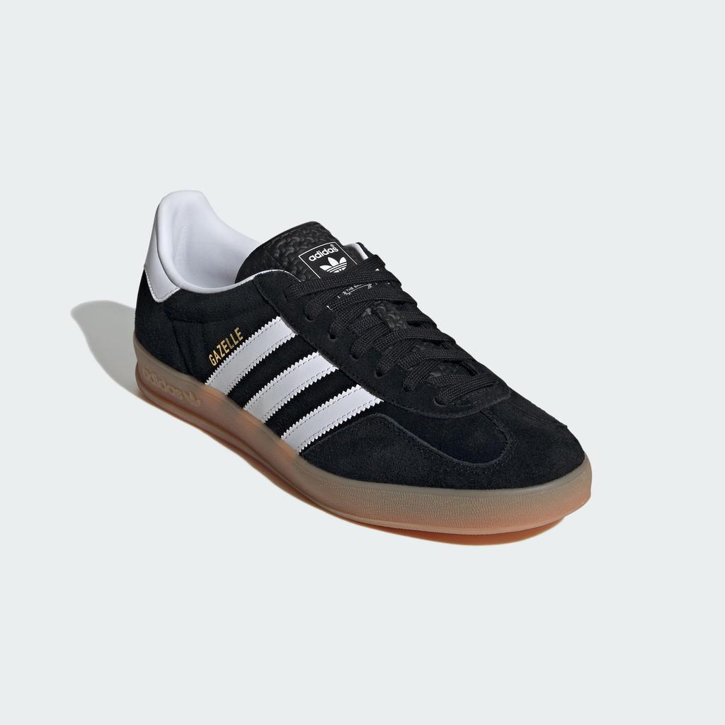 Adidas Originals GAZELLE Core Size INDOOR, Black/Footwear White/Gum, 28.5cm