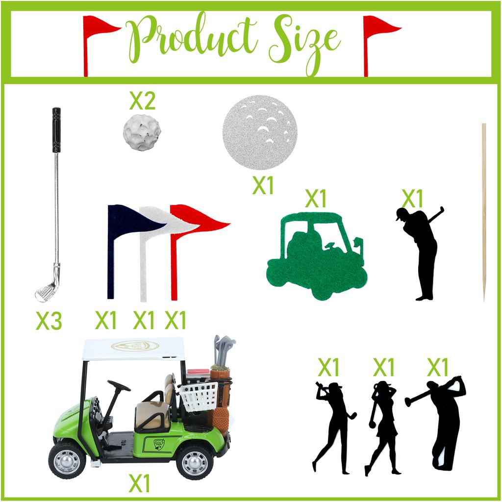 26 buc. Decorațiuni Tort Golf Mergând Spre Ziua de Naștere a Jucătorului de Golf