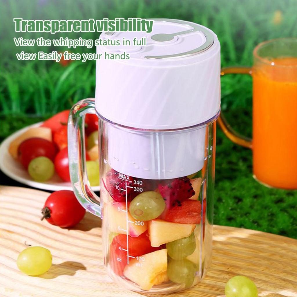Portable Integrated Electric Juicer Fruit Milkshake Blender With Straw Electric Juicer Cup Food Processing Mixing Tool