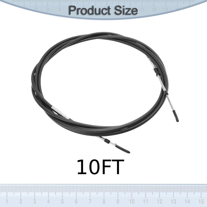 Throttle Shift Cable for Marine Boat Equipment Stainless Steel Replacement for Sailboats and Outboard Motors Black10ft