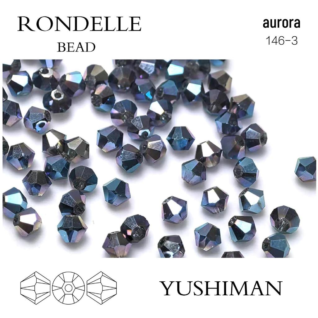 4mm Rhombus Beads - 200 Czech Quality Double Crimp Top Beads for DIY, Shuttle Weaving, and Embroidery