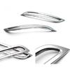 For Hyundai Elantra 2014-2016 Glossy Chrome Rear Fog Light Lamp Frame Trim 2PCS
