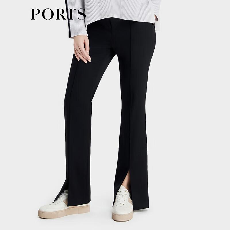 PORTS Women's Pleated Detail Straight-Leg Pants